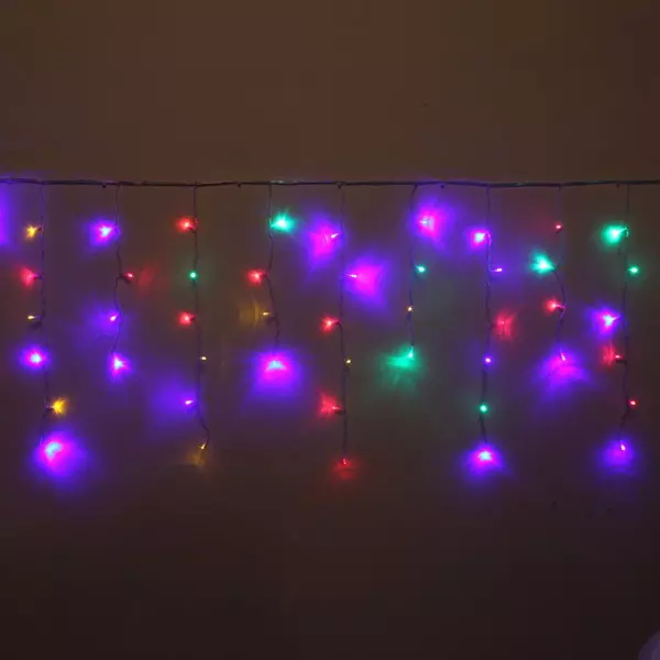 Уличная гирлянда Бахрома 0,4/0,6х5 м 180 ламп мультицвет (8 режимов) 183-231