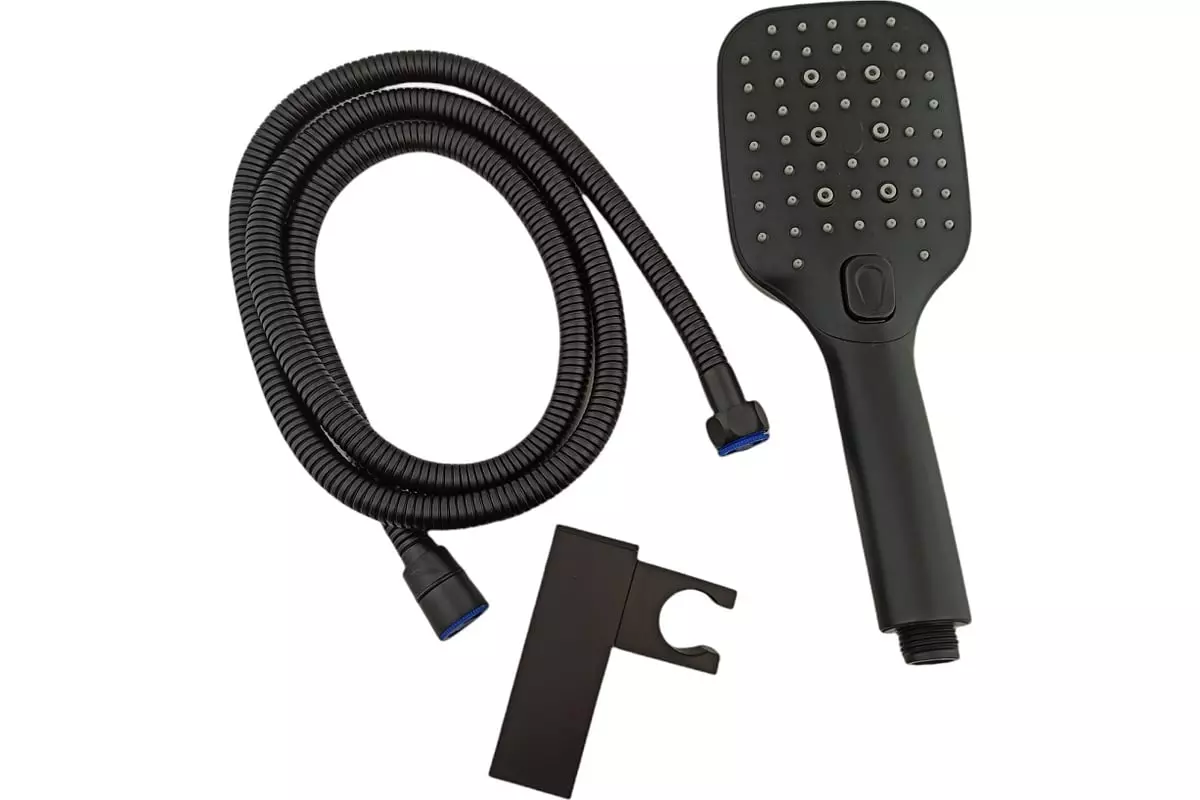 Смеситель для ванны, длинный излив 35 см, черный, T11223H OUTE, латунь