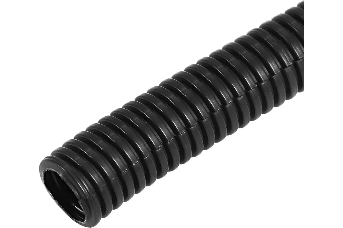 Труба автомобильная гофрированная d6,8 мм разрезная полипропилен 5м REXANT 15-0705