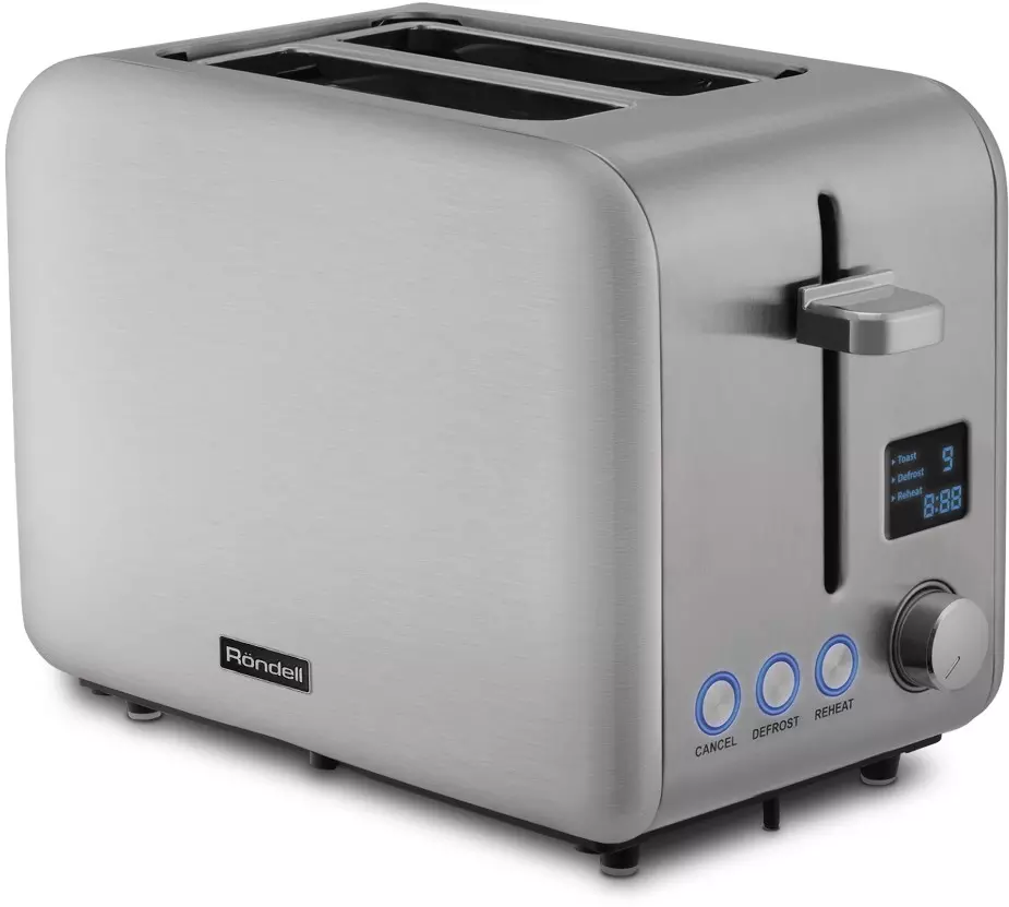 Тостер Rondell 950Вт стальной RDE-1203