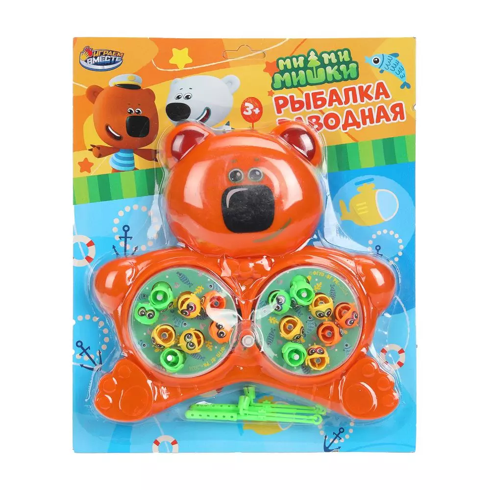 Игра рыбалка Ми-ми-мишки заводная, блистер 26,5х22х3 см ИГРАЕМ ВМЕСТЕ 2405D0007-R