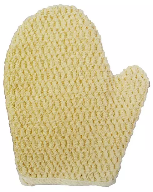 Мочалка натур.рукавичка мелкое плетение 58706-7238