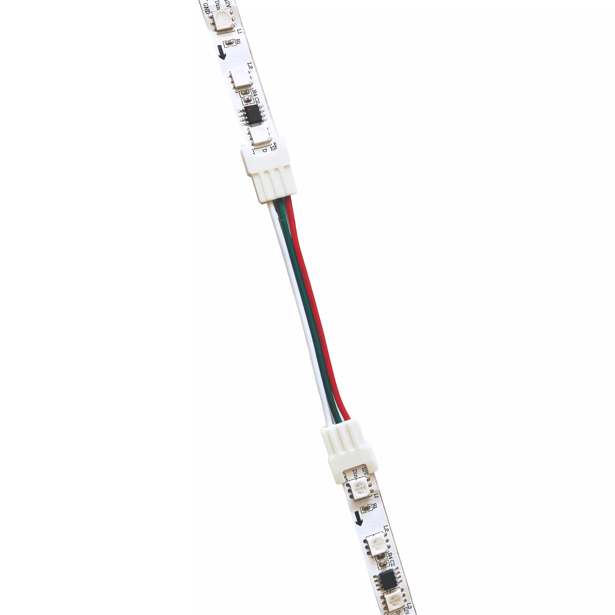 Комплект коннекторов Apeyron 09-100 (2 клипсы с проводами) для адресной светодиодной ленты 12/24В RG