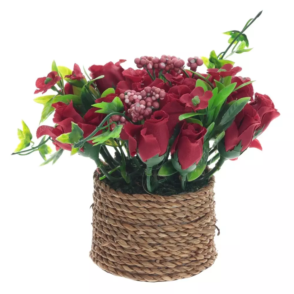 Цветочная композиция, L15 W15 H12 см, 3в.