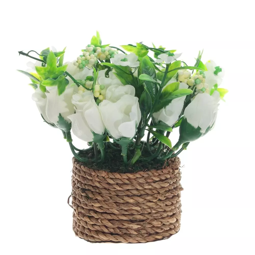 Цветочная композиция, L15 W15 H12 см, 3в.