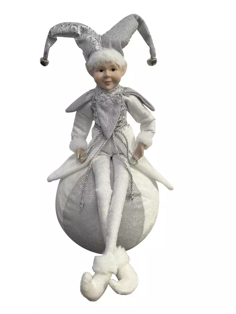 Кукла декоративная Арлекин на шаре 28x20x40,5см 93972