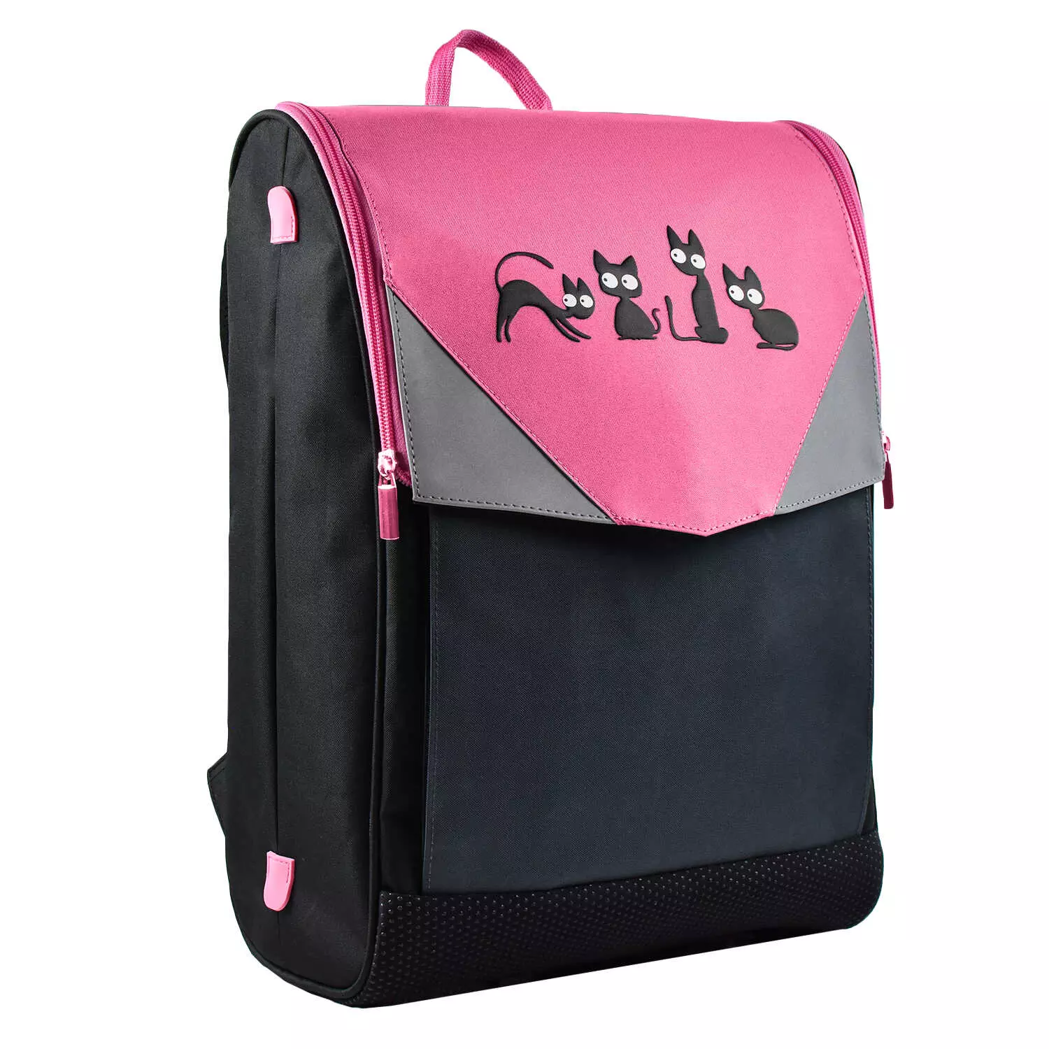 Школьный рюкзак 54141 КОШКИ (26х40х12 см, полиэстер, шелкография в две краски, 1 отделение