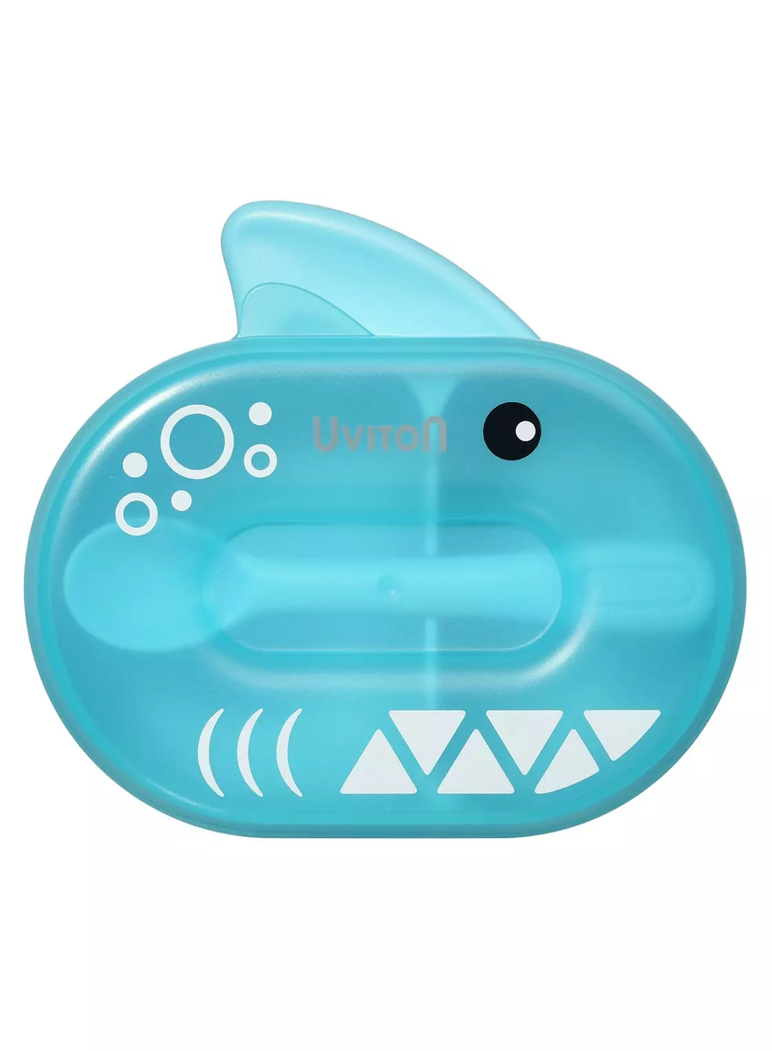 Тарелка с крышкой и ложкой для малышей Shark, цвет в ассортименте Uviton 623