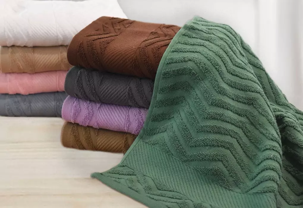 Полотенце махровое 30*60 см сиреневое пине Luxor