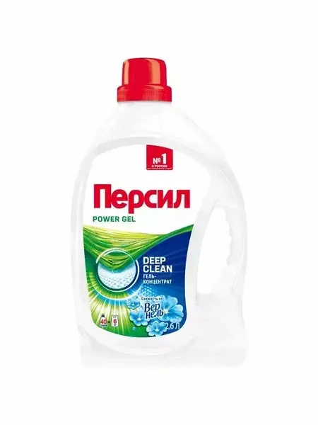 Гель для стирки Персил Свежесть от Вернель для белого белья 2,6 л