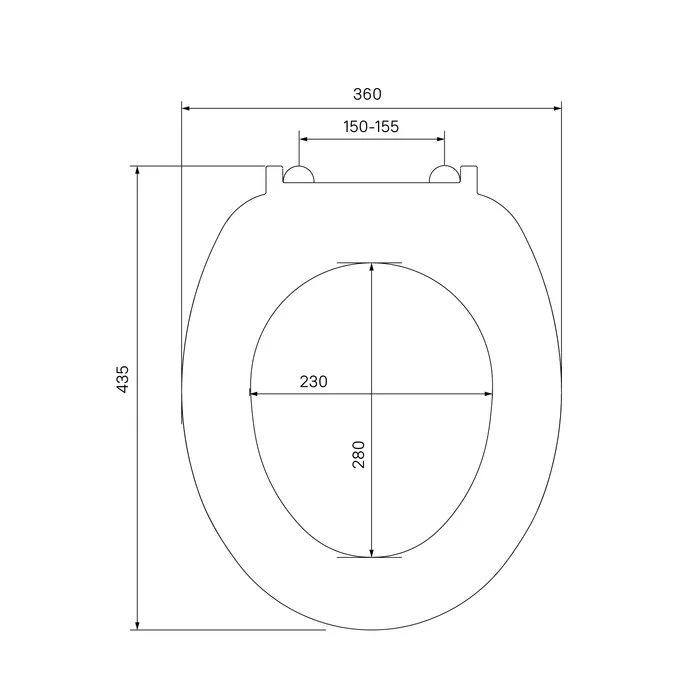 Сиденье для унитаза IDDIS ID 01 061.1 bel полипропилен, круглое
