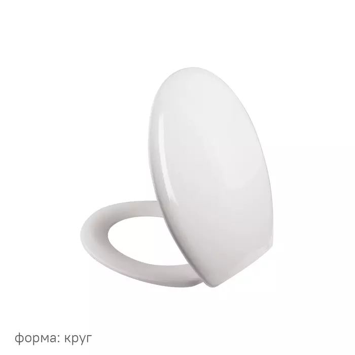Сиденье для унитаза IDDIS ID 01 061.1 bel полипропилен, круглое