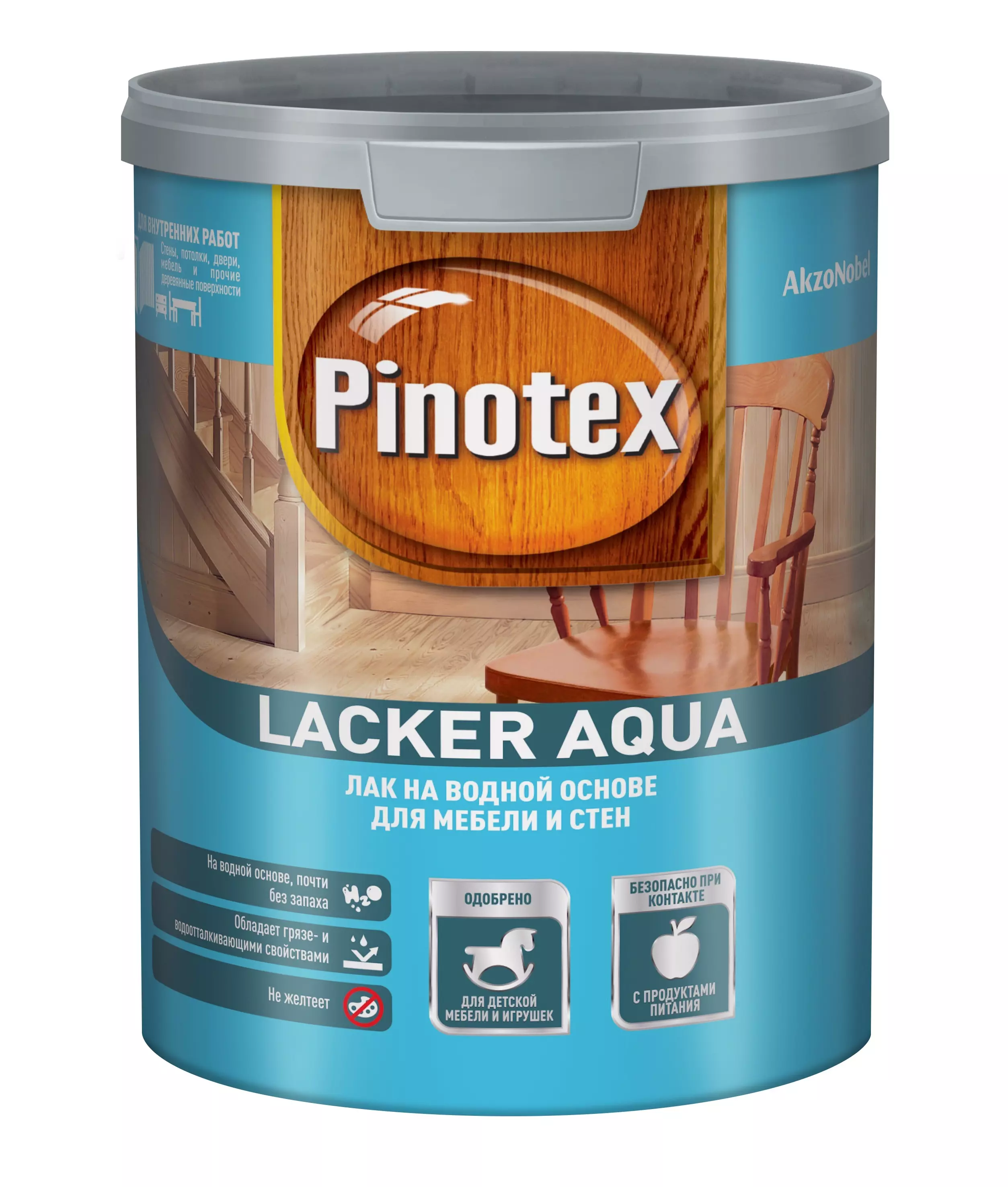 Лак акриловый для мебели и стен Pinotex Lacker Aqua 10 матовый 1 л