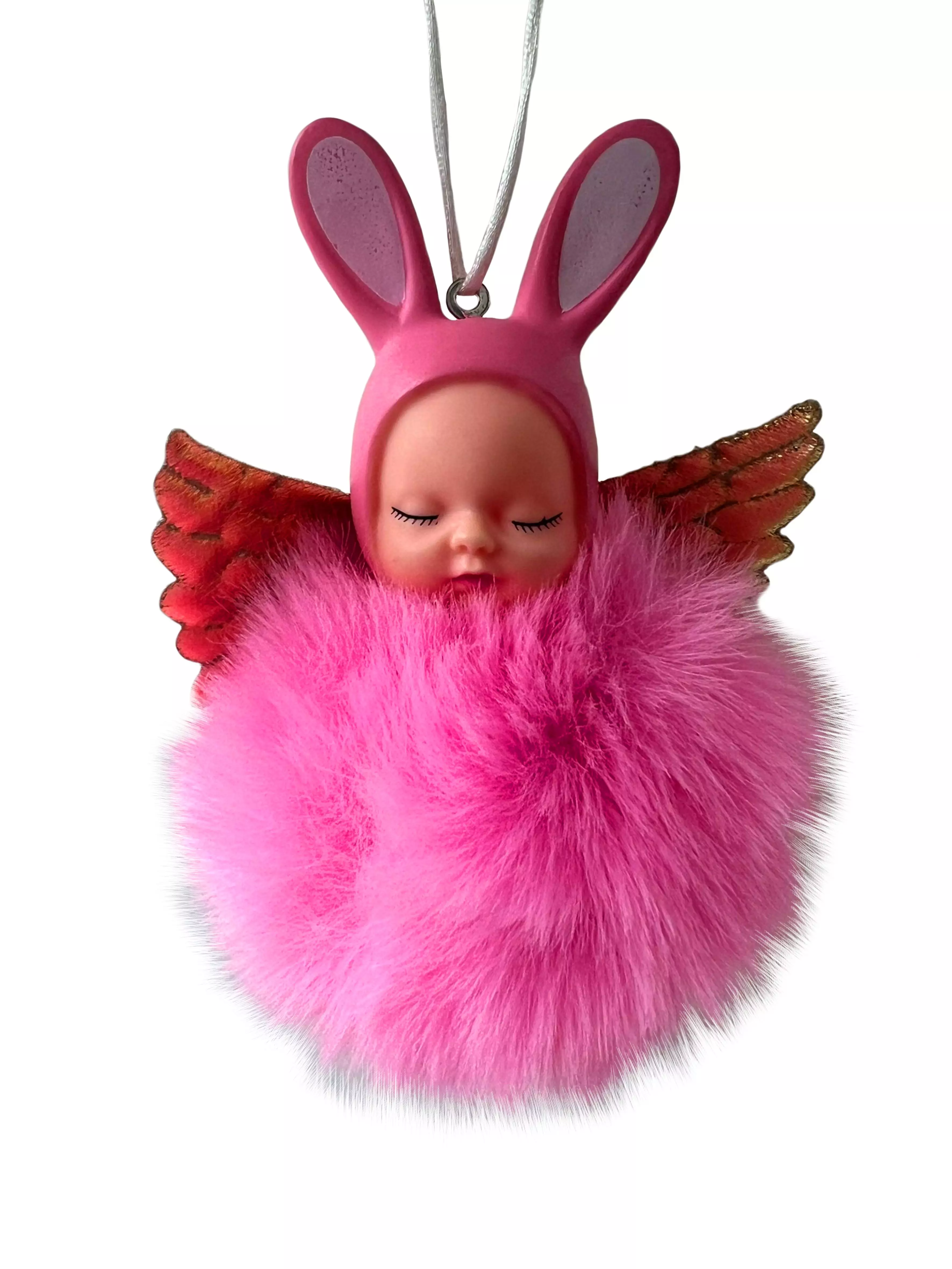 Новогоднее подвесное украшение из полиэстера и АБС пластика / 8х12х8см 95807