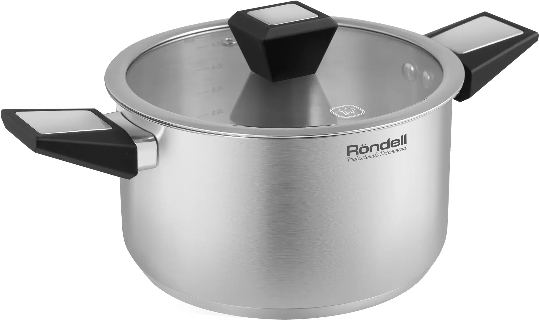 Кастрюля 5,2 л (d-24 см), нерж. сталь, "Блиц" Rondell, RDS-1890