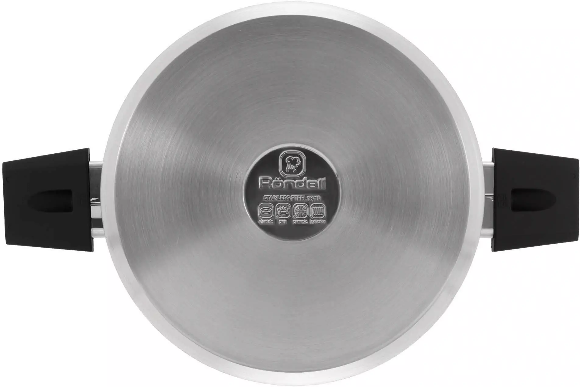 Кастрюля 5,2 л (d-24 см), нерж. сталь, "Блиц" Rondell, RDS-1890