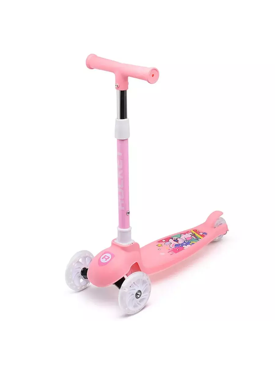 Самокат трехколесный Rocket R0188 розовый