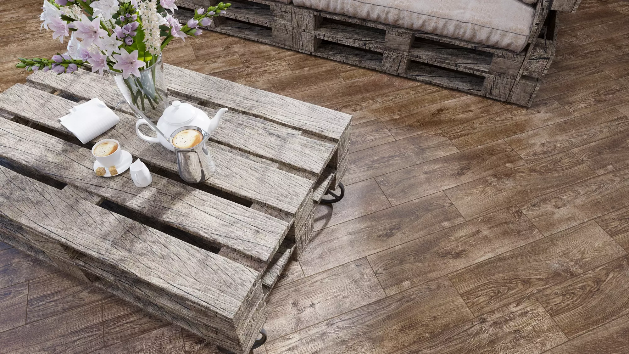 Керамогранит 150х600 мм GLOBAL TILE Оксфорд коричневый GT51VGNG (кор. - 15 шт.)