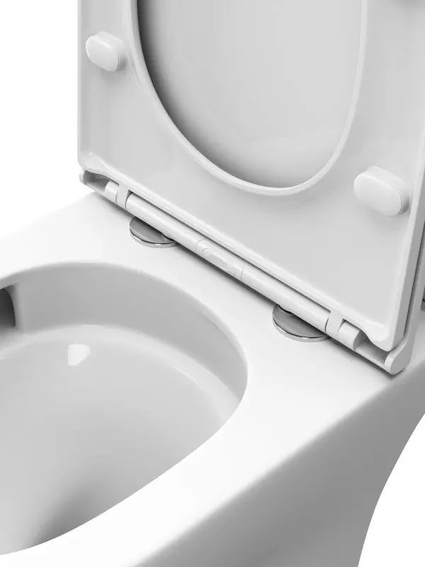 Унитаз BelBagno LOUNGE-TOR-2 BB2802CP/T-TOR/SC безободковый, смыв Торнадо, микролифт, быстросъем