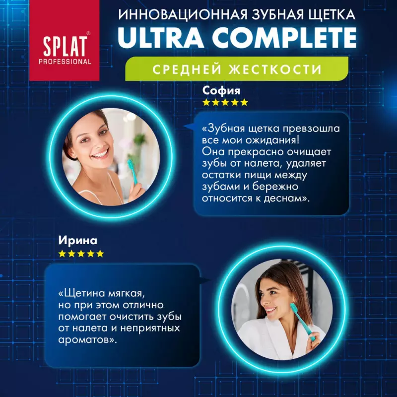 Зубная щетка Splat Ultra Complete, средняя