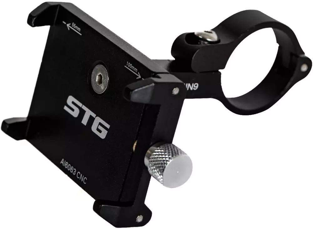 Держатель на руль для телефона STGBC-B7053, 5-7 черный Х95137