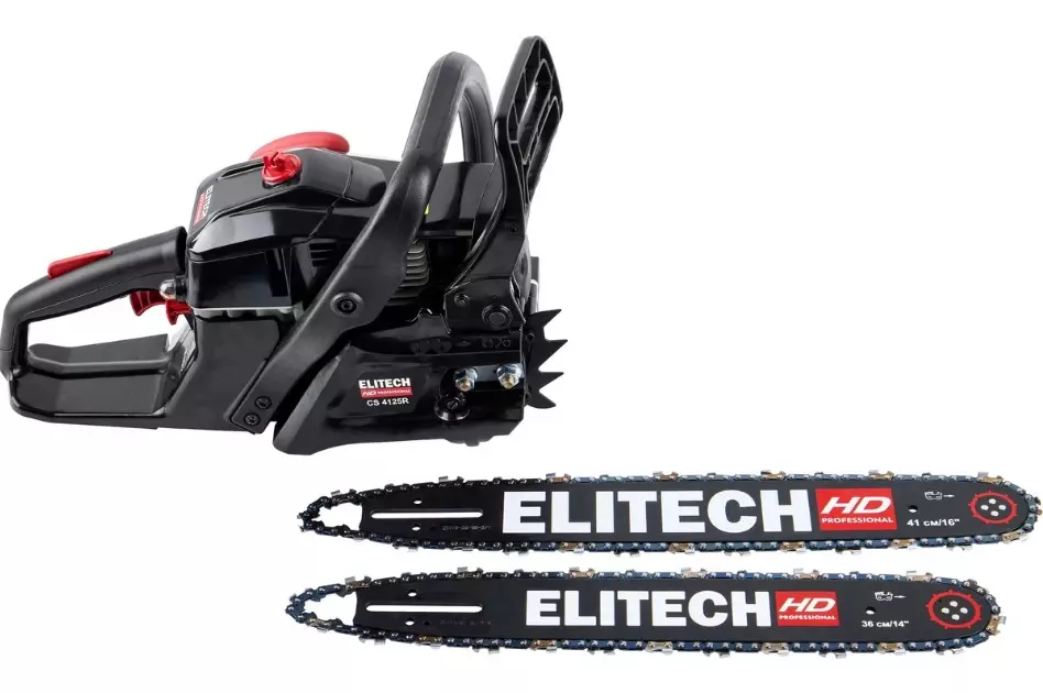 Бензопила проф Elitech CS 4125R HD 204813 шина-40см