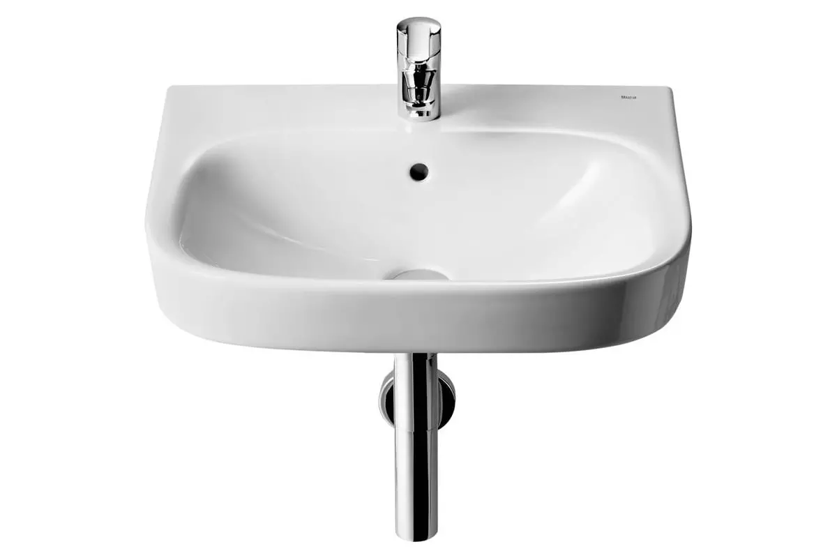 Раковина подвесная 55х44х17 см ROCA Debba 32799500Y белая с отверстием под смеситель по центру