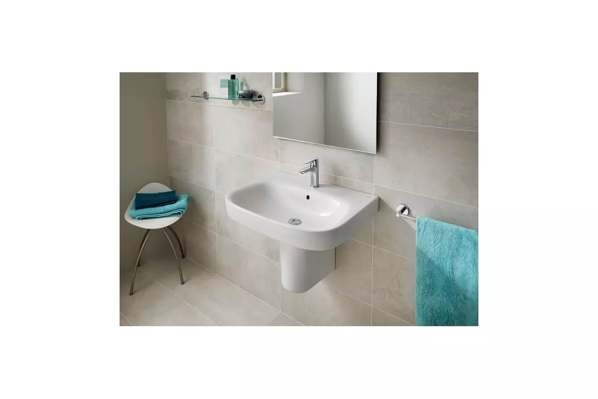 Раковина подвесная 55х44х17 см ROCA Debba 32799500Y белая с отверстием под смеситель по центру