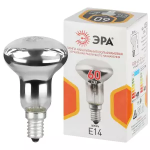 Лампа накаливания R50, 60 Вт, E14 рефлектор, ЭРА