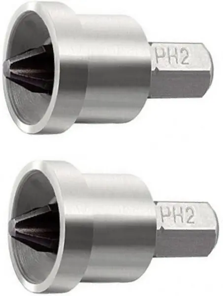 Биты PH2х25 мм 2 шт с ограничителем сталь S2 Ritter WP PS20152025