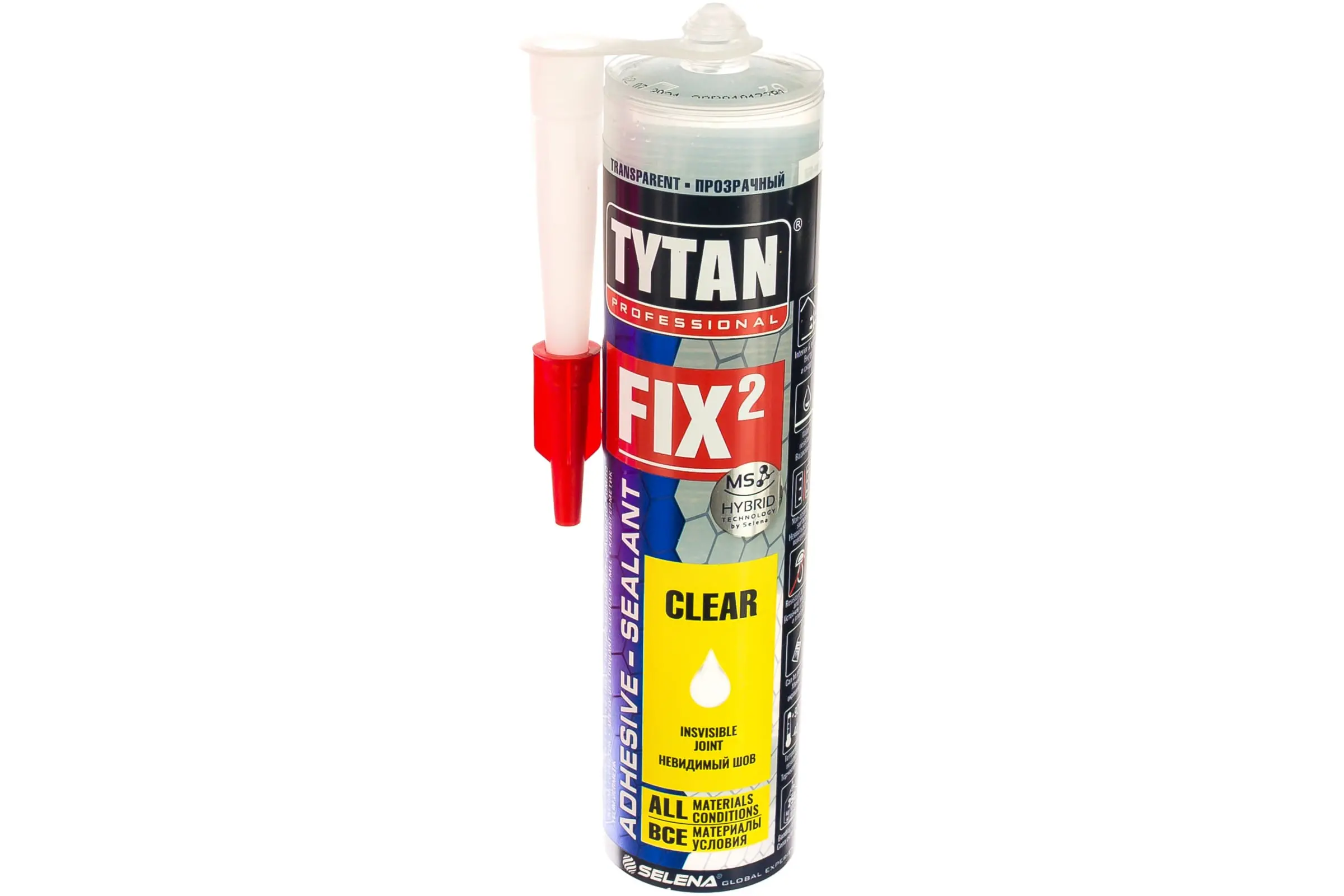 Клей-герметик Tytan Fix2 Clear прозрачный 290 мл 73914