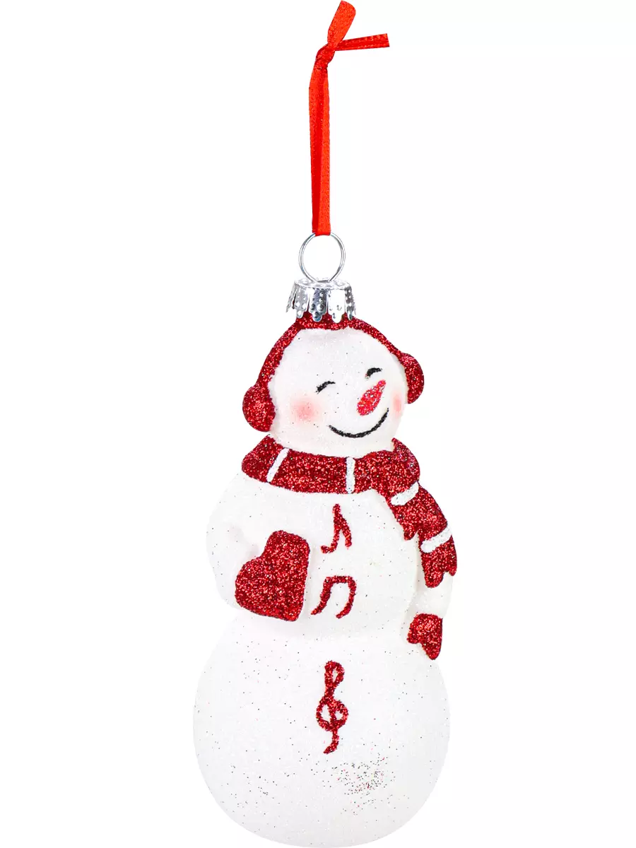 Елочная игрушка Веселый снеговичок, 5,6*5,6*11,2 см НУ-3360