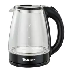 Чайник электрический Sakura SA-2734BK 1,8л стекло подсветка