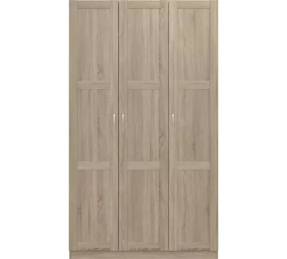 Шкаф ПЕГАС 3 двери сборные (сонома)