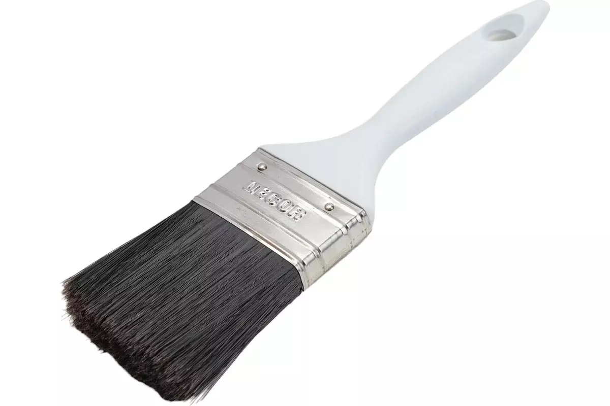 Кисть малярная плоская 50х15 мм, синтетическая щетина, пластик, DECOR 780-050
