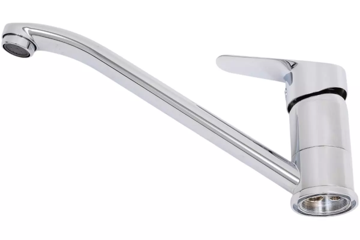 Смеситель для кухни, средний излив 21,2 см, хром, Lemark LM6554C Партнер, латунь