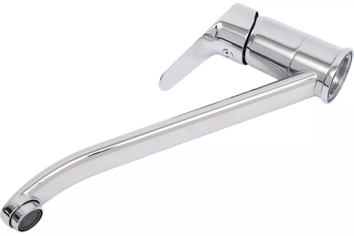 Смеситель для кухни, средний излив 21,2 см, хром, Lemark LM6554C Партнер, латунь