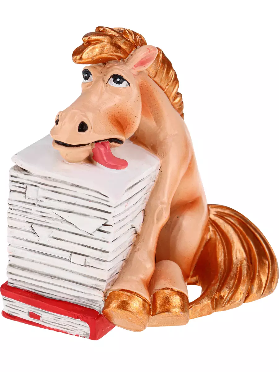 Новогодняя фигурка из полирезины От работы кони дохнут 7 см НУ-2567