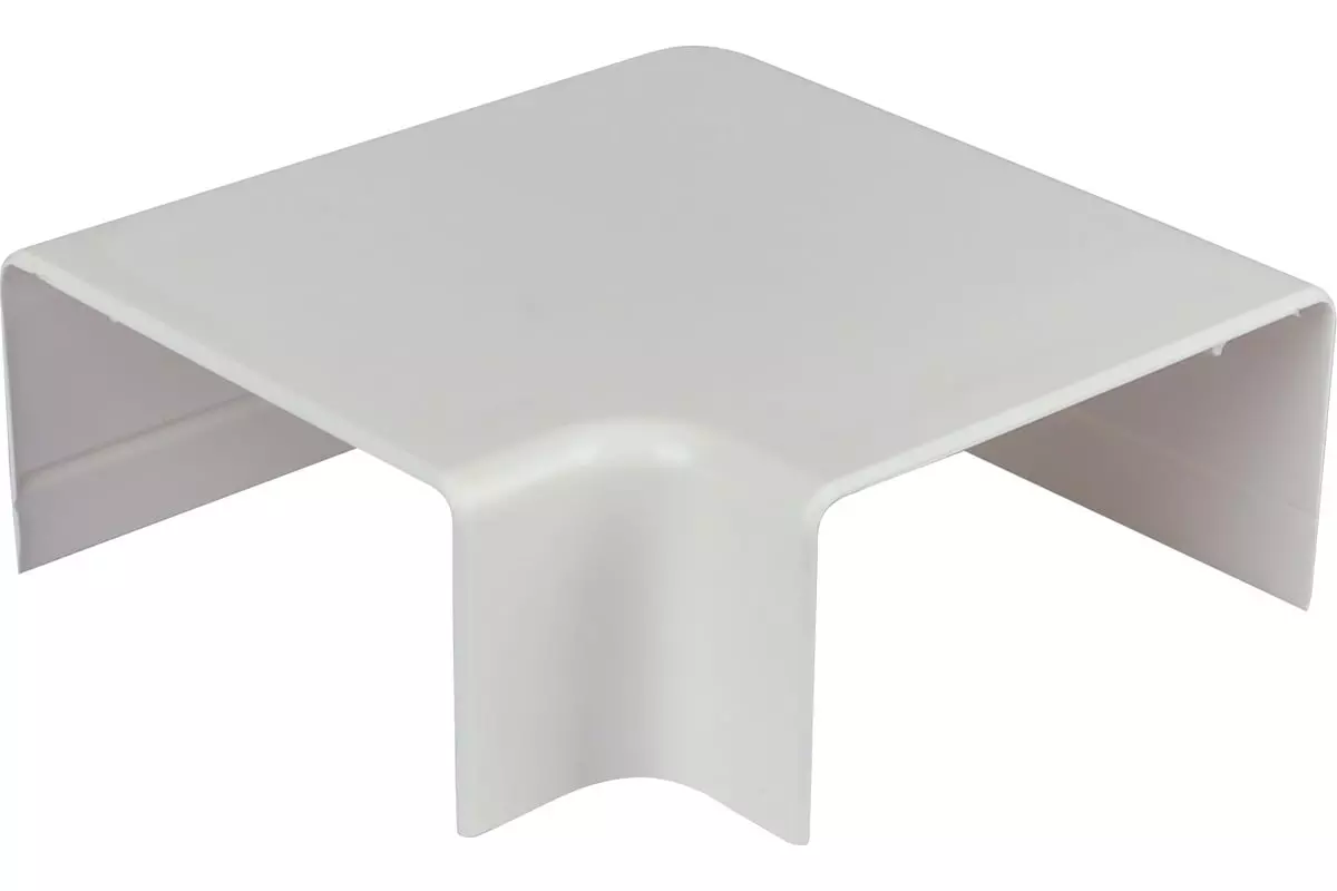 Угол плоский для кабель-канала ПВХ 100x50 мм белый