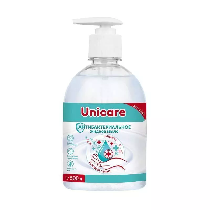Мыло жидкое Unicare антибактериальное 500 мл