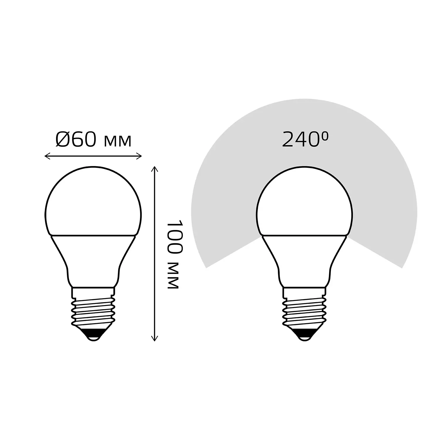 Лампа светодиодная Е27 220В 10Вт RGB груша диммируемая Gauss 102102410