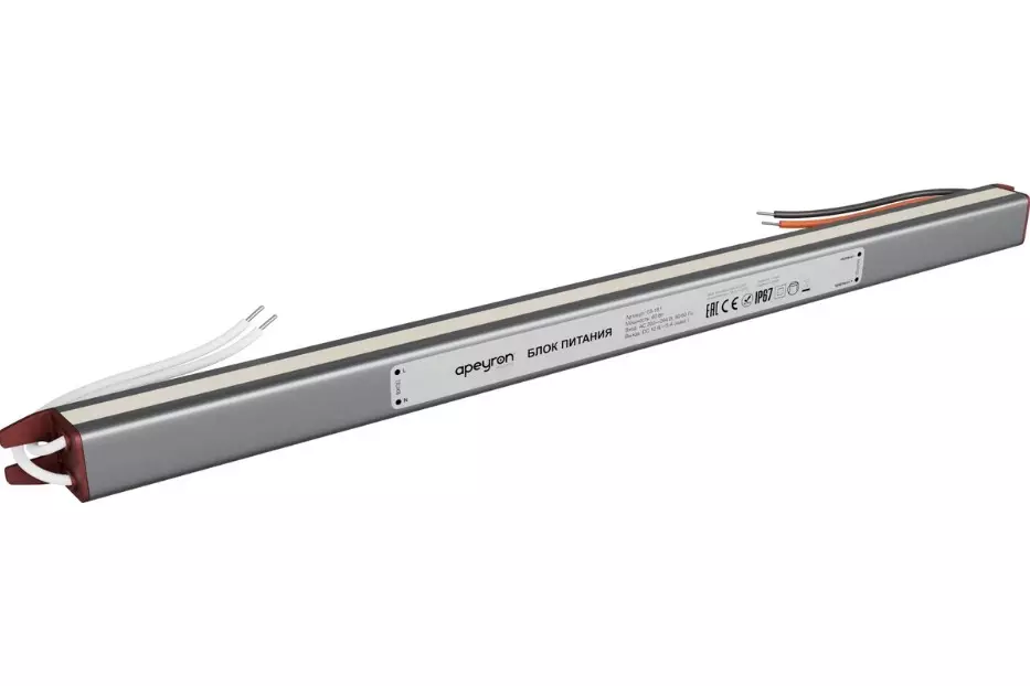 Блок питания 12В 60Вт влагозащищенный IP67 Apeyron 03-181