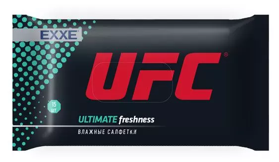 Влажные салфетки Exxe Ufc Ultimate Freshness, 15 шт