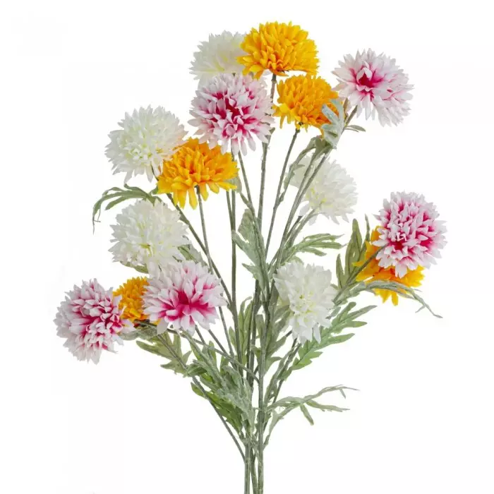 Цветок искусственный Георгин, L15 W15 H82 см, 3в. 262094