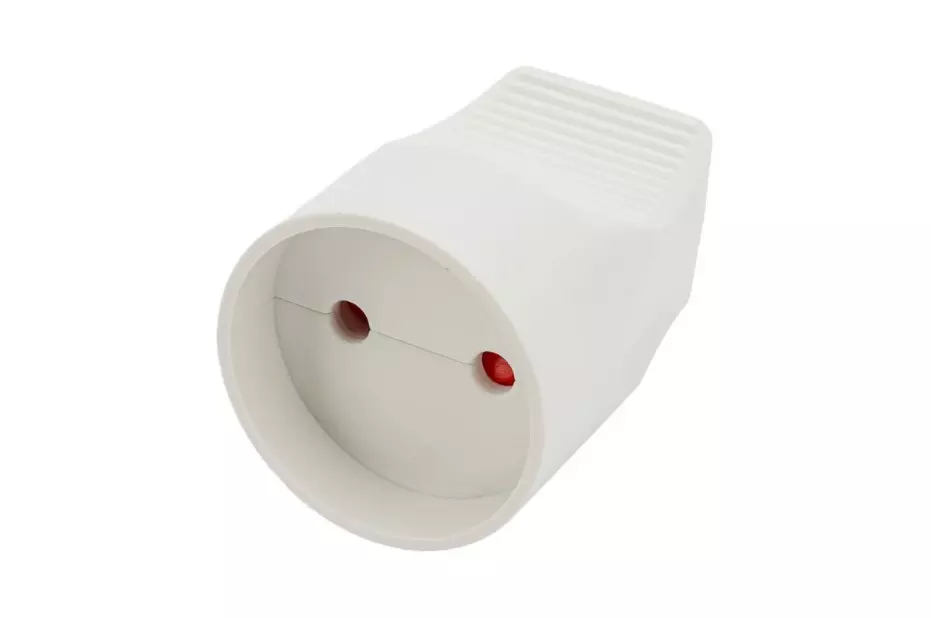 Розетка переносная без заземления 10А белая TDM SQ1806-0029