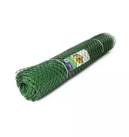 Сетка пластиковая заборная метраж, 1,5*20 м, яч. 40*40 мм, ромб, хаки Эконом, З-40/1,5/20