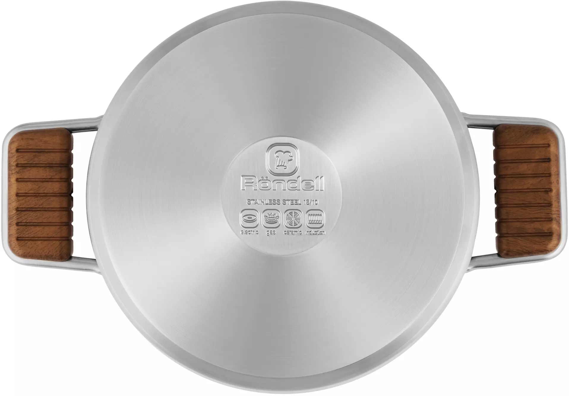 Кастрюля 3,2 л, 20 см, нержавеющая сталь, Fjord, Rondell RDS-1791