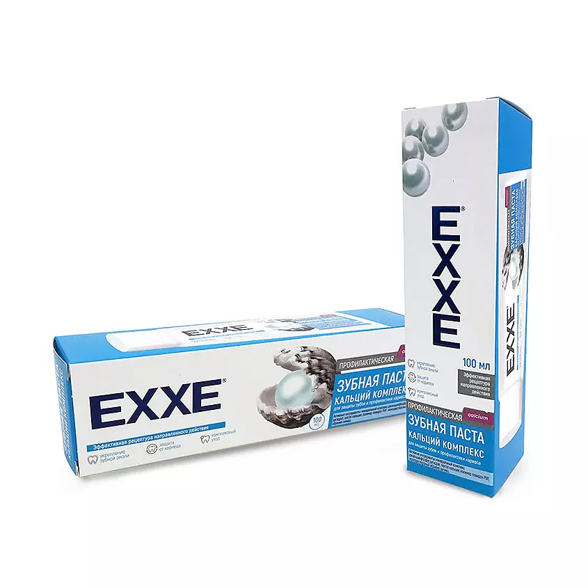 Зубная паста EXXE от кариеса Кальций комплекс, 100 мл