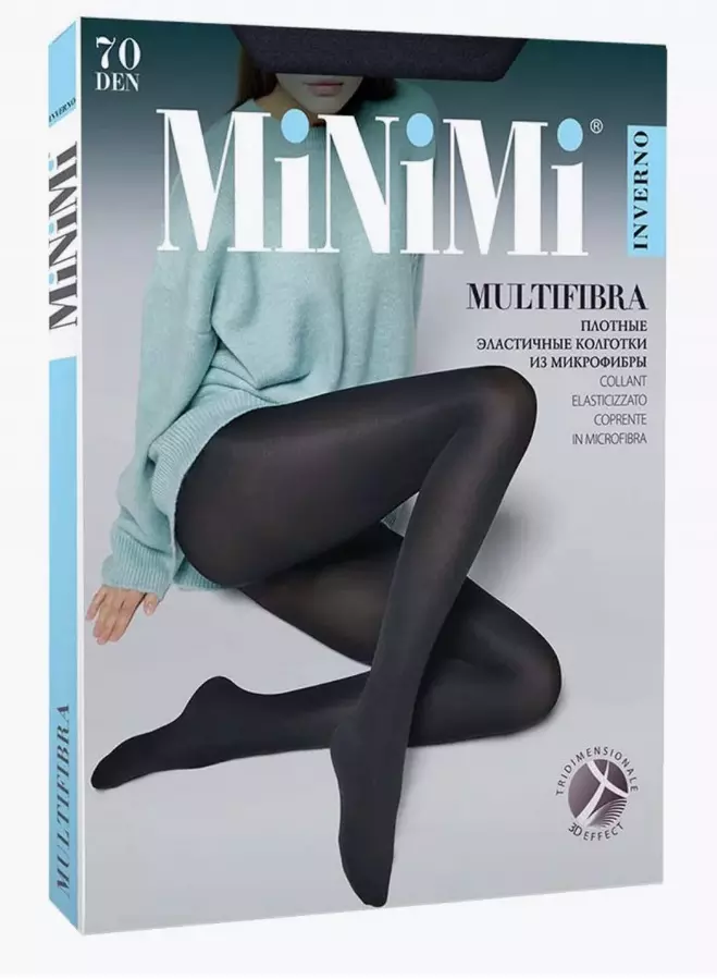 Колготки MiNiMi MULTIFIBRA 70 den Nero 2 (S)