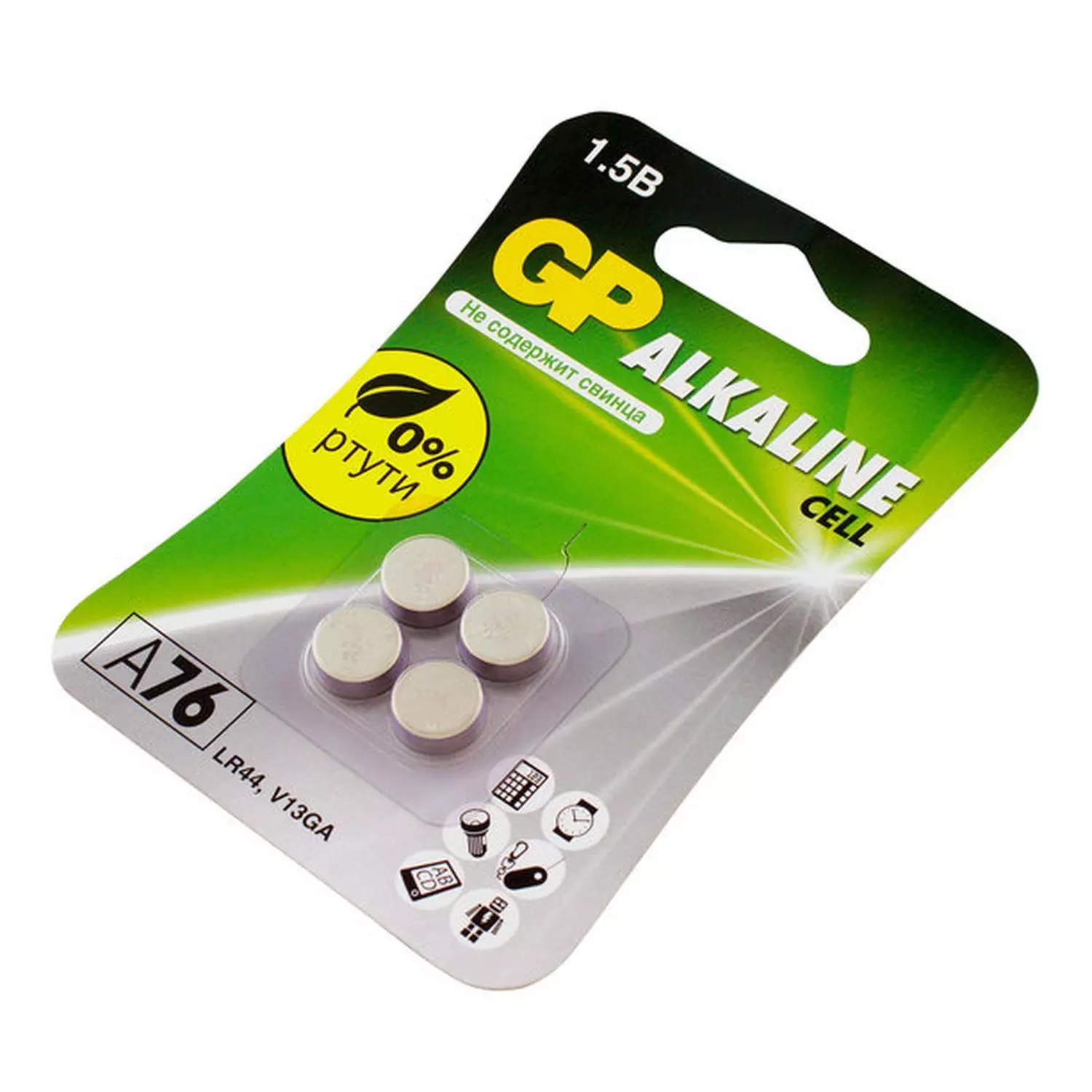 Батарейка LR44 (А76, V13GА) 4шт GP